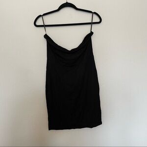 New in package shein black strapless jersey knit mini dress sz.L(8/10)